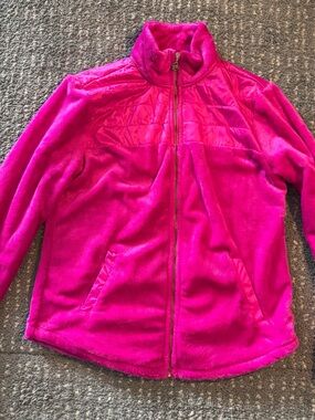 Lilly Pulitzer Women's Plush Full-Zip Jacket in Hot Pink